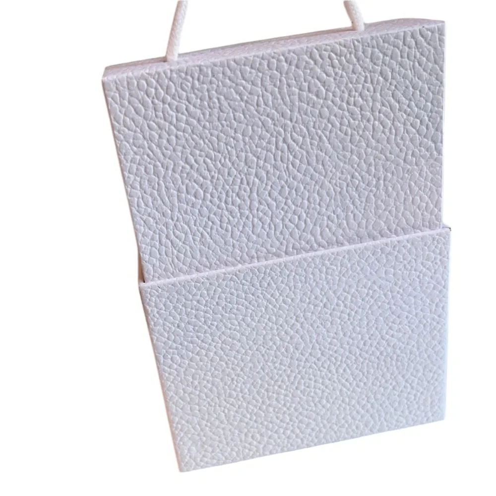 Dior empty Pebble Texture White Empty Gift Box With Gold Lettering